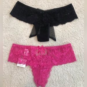 2 Frederick’s Lace Thongs